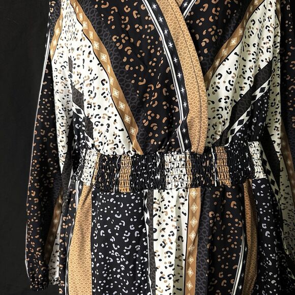 NWT Bloomchic Women's‎ Midi Dress With Geometric Print - Size US 14-16 - Picture 3 of 11